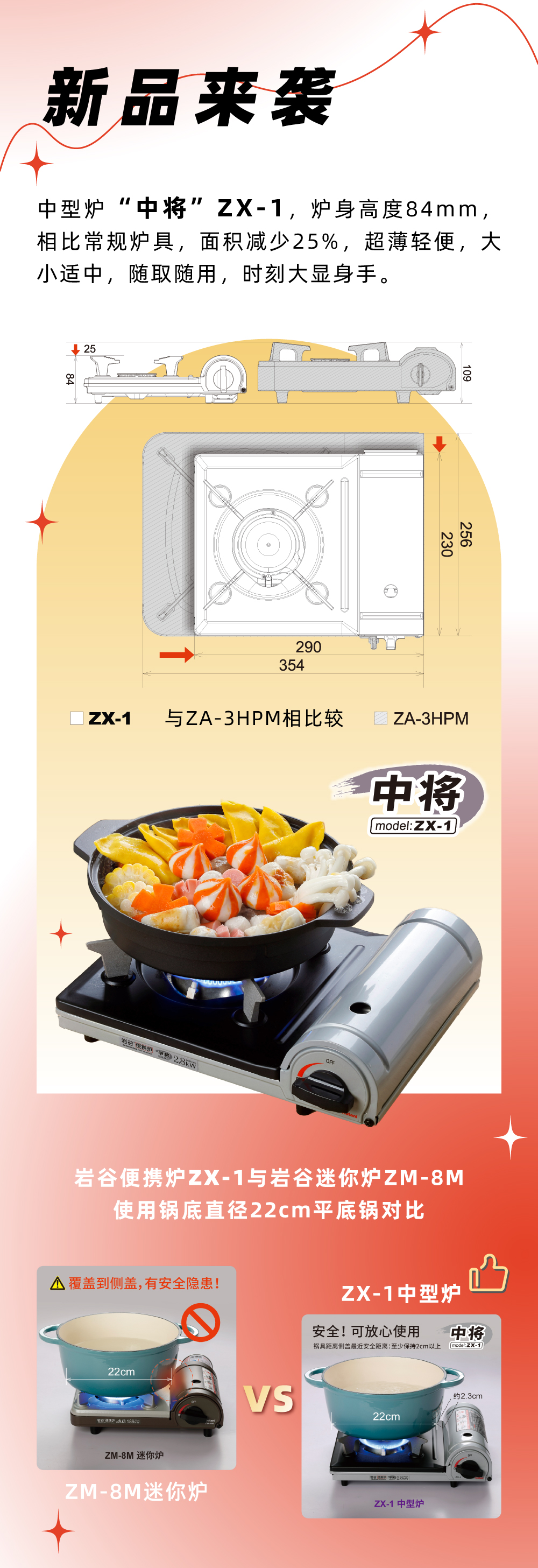 宝威官网在线服务_宝威online（中国）便携炉ZX-1，炉身高度84mm，相比常规炉具，面积减少25%，
超薄轻便，大小适中，随取随用，时刻大显身手。